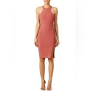 Elizabeth and James Hout Dress in pink with Slit